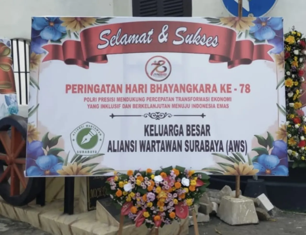 Ketua AWS Berpesan Di Hari Ulang Tahun Bhayangkara Ke 78 Semoga tidak ada Wartawan Diskriminasi