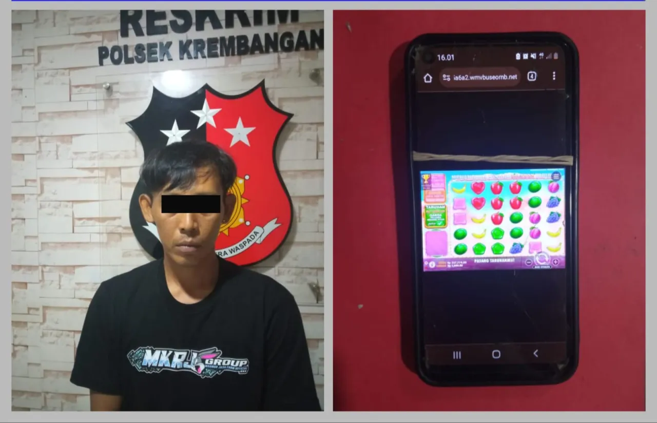 Polsek Amankan Pelaku Judi Online di Gedung GSN Jamrud Surabaya