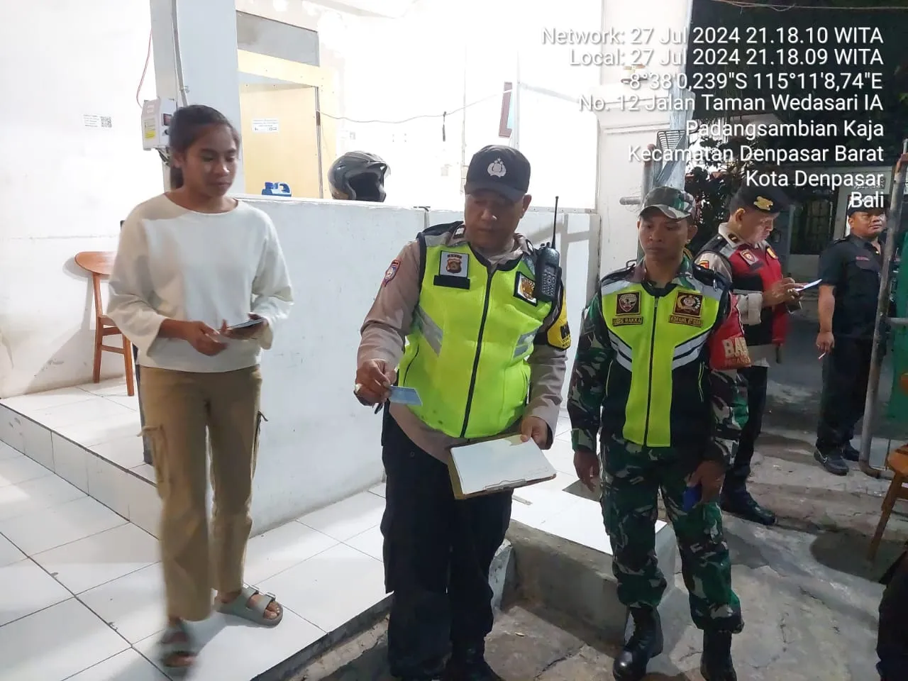 Pawas Polsek Denbar Pimpin Giat Pendataan Duktang Padangsambian Kaja