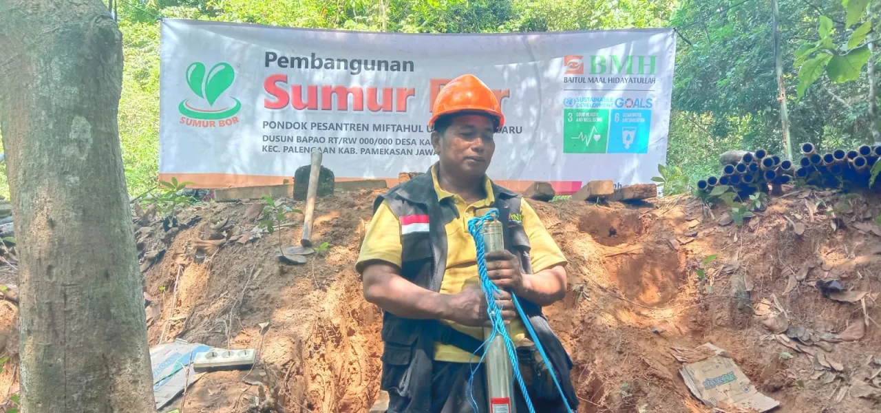 LAZNAS BMH BANGUN 160 SUMUR BOR DI JATIM