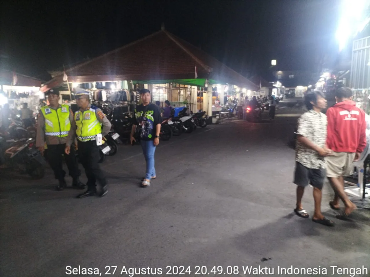 Jelang Pilkada Serentak 2024 Polsek Kuta Selatan rutin KRYD Blue Light untuk Cegah Gangguan Kamtibma