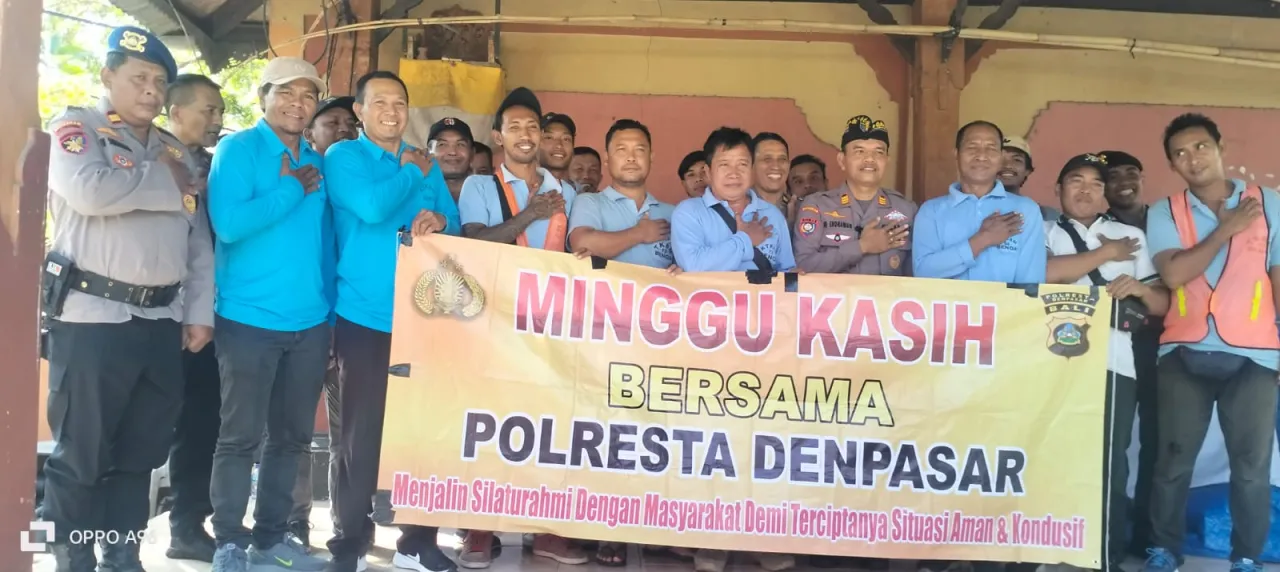 Polresta Denpasar Gelar 'Minggu Kasih' di Kawasan Pelabuhan Benoa, Serap Aspirasi warga