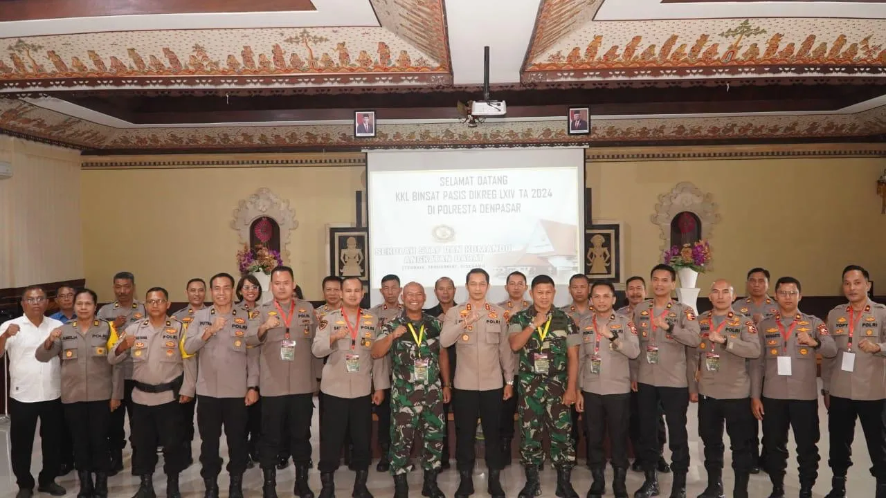Polresta Denpasar Terima Kunjungan KKL Binsat Pasis Dikreg LXIV T.A. 2024 Sekolah Staf dan Komando A