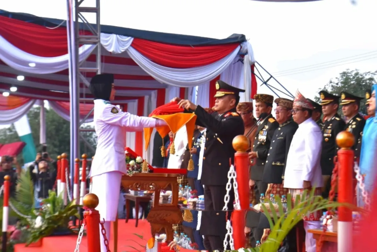 Kapolda Lampung Serukan Semangat Gotong Royong untuk Mewujudkan Indonesia Maju di HUT RI ke-79