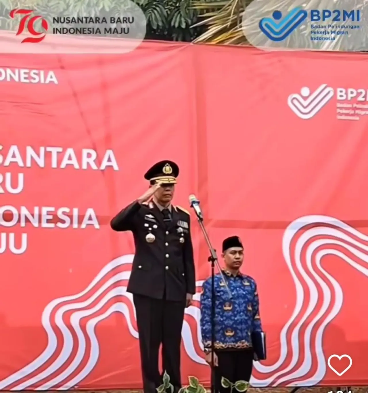 Peringati Hari Kemerdekaan RI ke 79, BP2MI laksanakan Upacara Bendera.