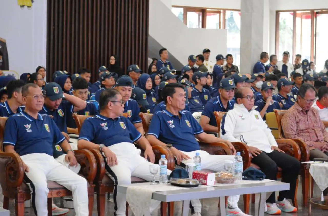Pelepasan Kontingen Lampung Untuk PON XXI Aceh-Sumatera Utara Tahun 2024 Dihadiri Danrem 043/Gatam