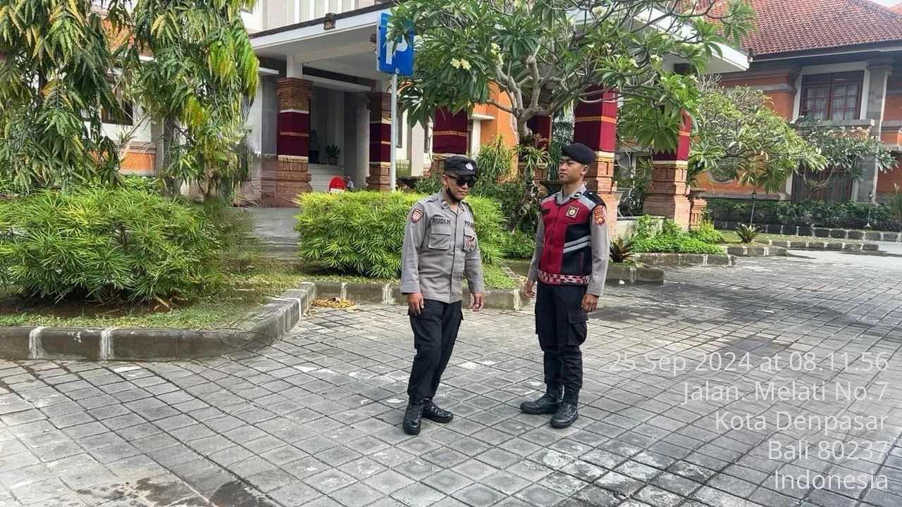 Pengamanan Kantor DPRD Kota Denpasar Dalam Tahap Kampanye Pilkada 2024