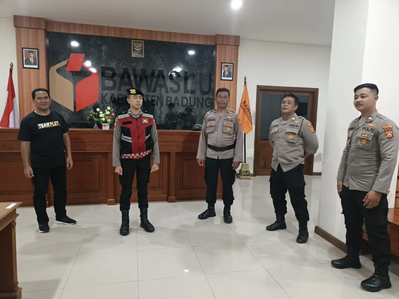 Pengamanan KPU dan Bawaslu Badung Dalam Rangka Pilkada 2024, Jaga Kondusiftas Keamanan