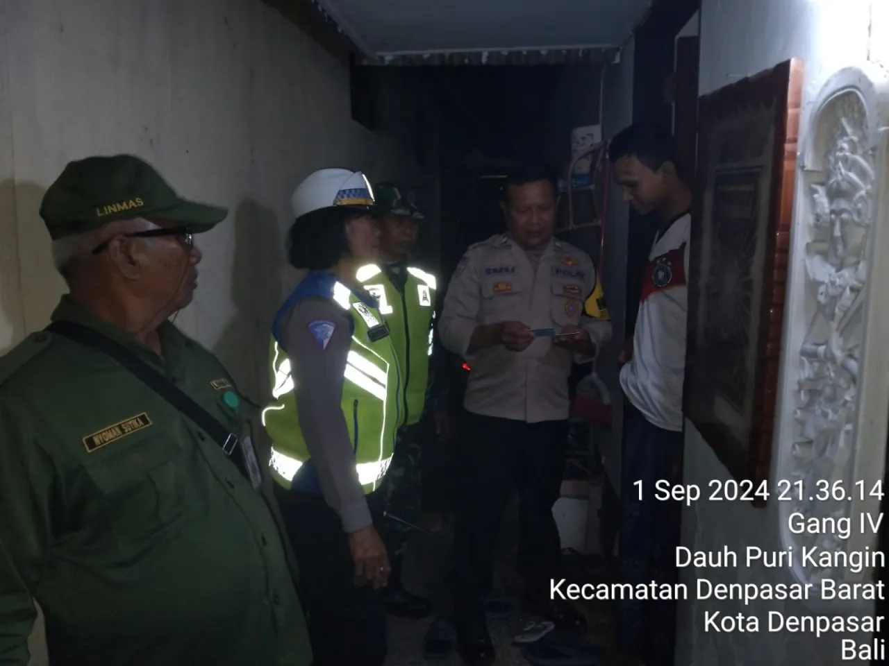 Perkuat Keamanan Wilayah Polsek Denpasar Barat Bersama Tiga Pilar Gelar Tibduktang