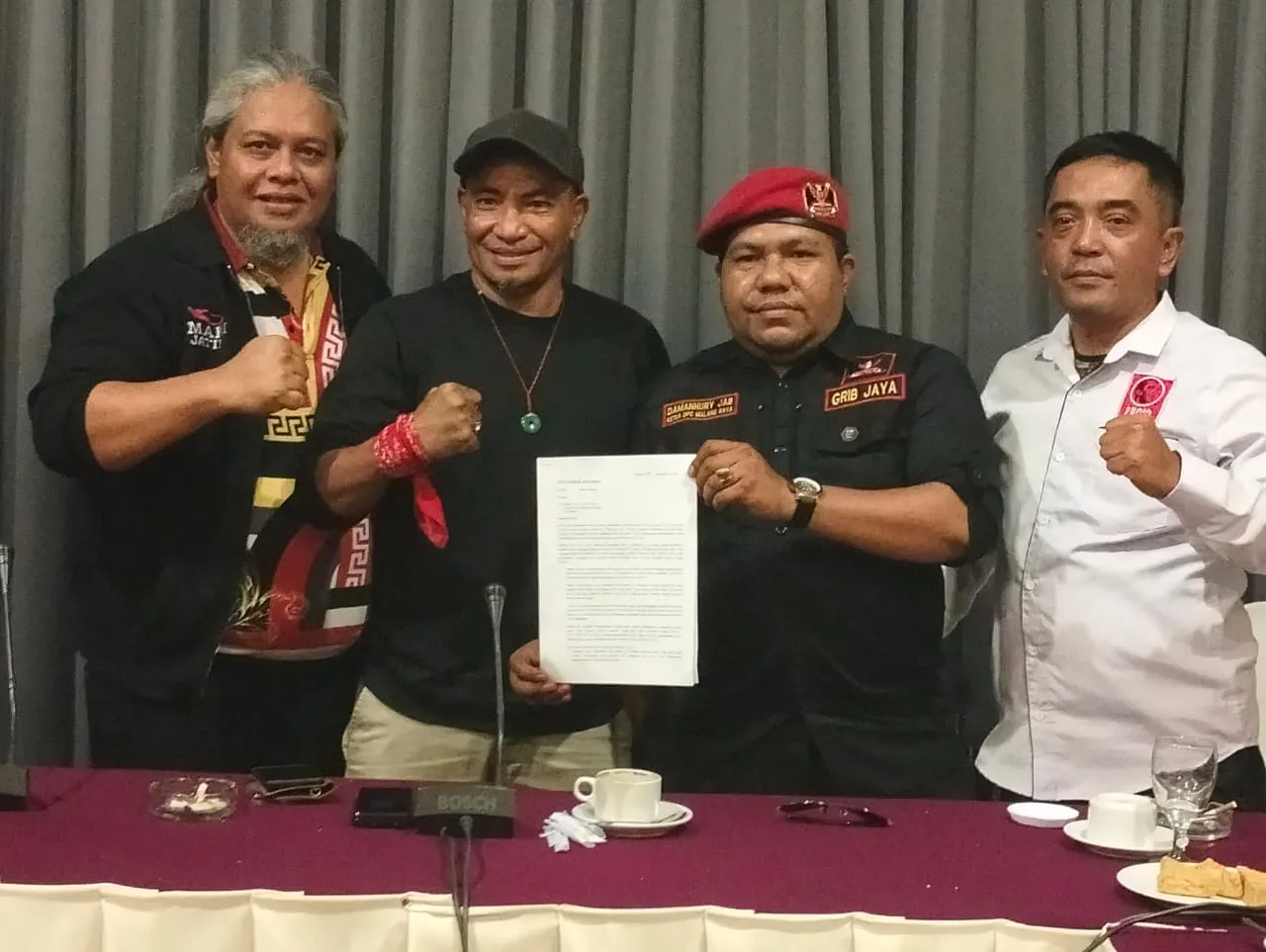 Maki Jatim dan Projo,Panglima Kobra, GRIB Jadi Satu Desak Penegakan Hukum yang Profesional