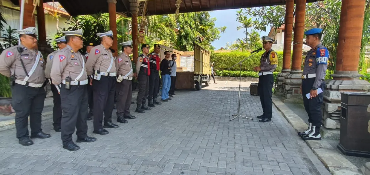 Pengamanan Penetapan DPT dan Pengumuman Nomor Urut Paslon Pilkada Kota Denpasar