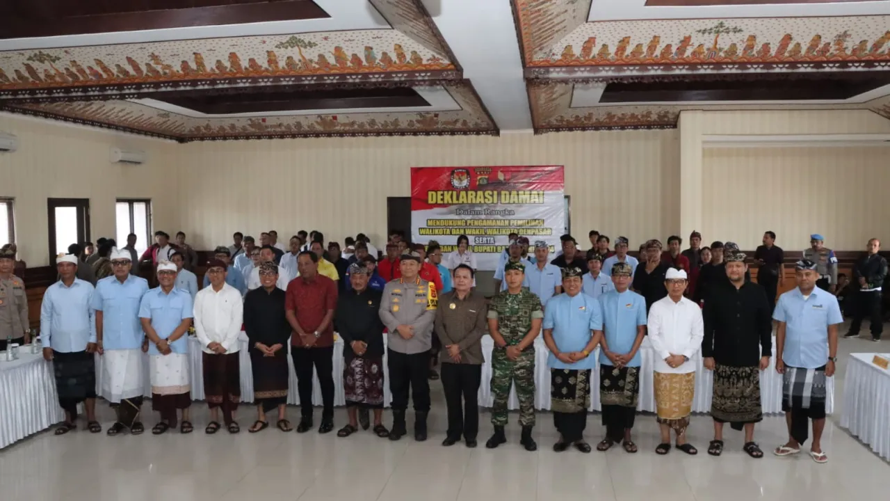 Polresta Denpasar Gelar Deklarasi Damai dan Doa Bersama Dukung Pengamanan Pilkada Serentak 2024