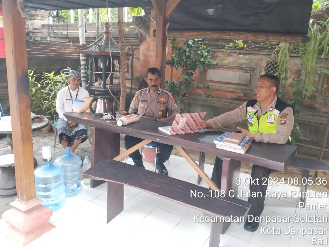 Pengamanan Kantor KPU Kota Denpasar dalam Tahap Kampanye Pilkada 2024 oleh Satgas Preventif Polresta