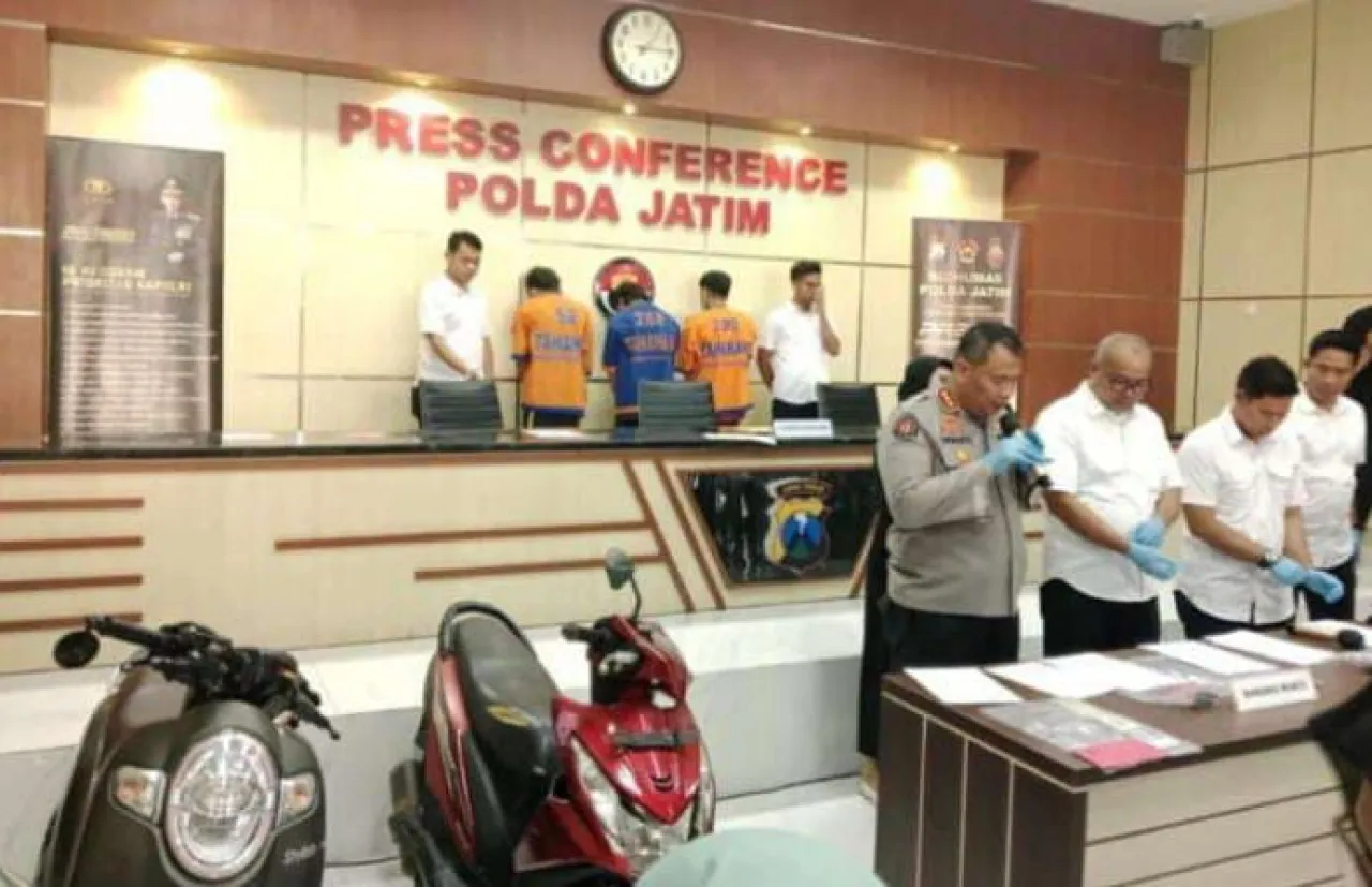 Spesialis Curanmor Dan Residivis Jambret Diamankan Polda Jatim