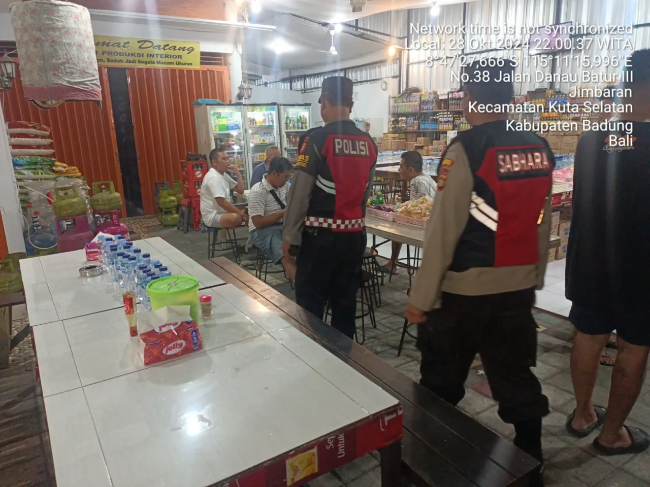 Patroli Blue Light Jaga Situasi Kondusif di Kuta Selatan Jelang Pilkada serentak 