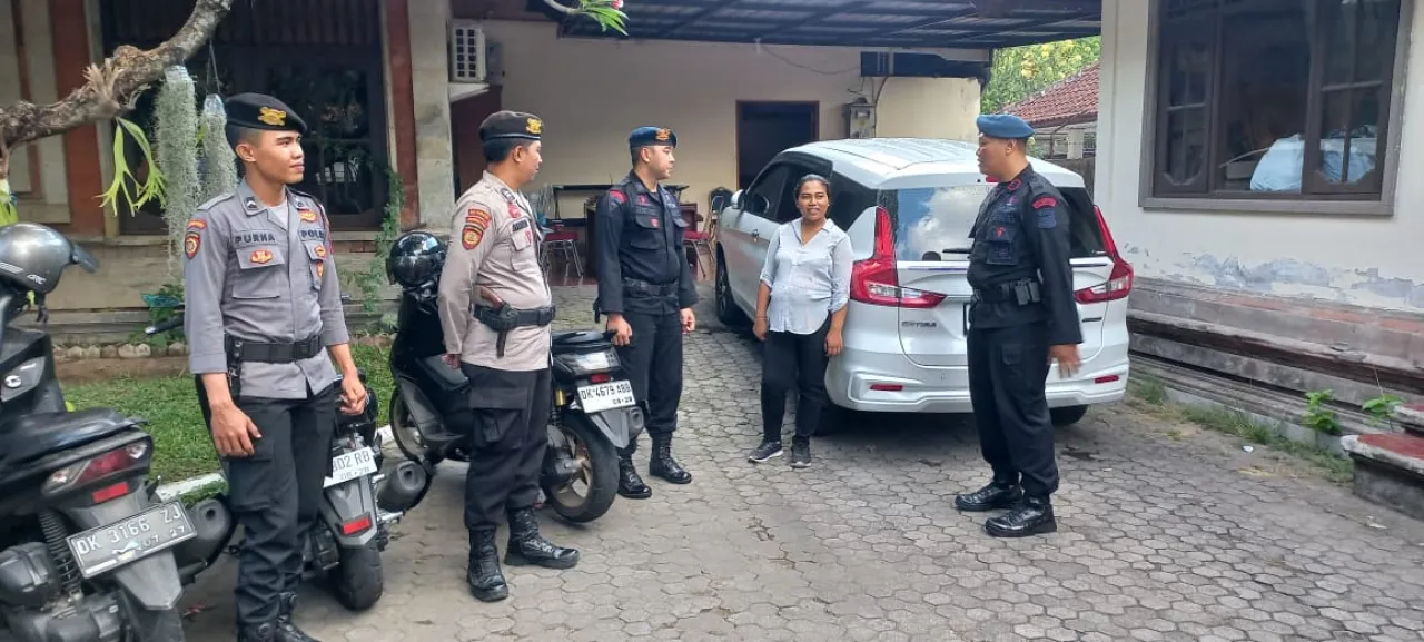 Pengamanan Kantor Bawaslu Kota Denpasar dalam Tahap Kampanye Pilkada 2024