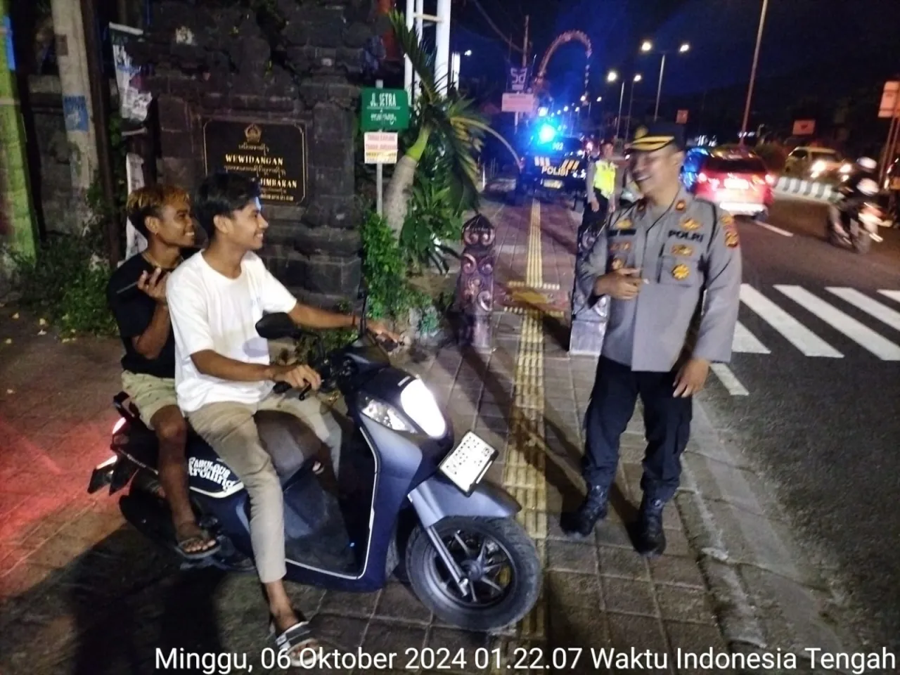 Patroli Malam Minggu: Polsek Kuta Selatan Cegah Aksi Kriminal dan Balap Liar dimasa kampanye pilkada