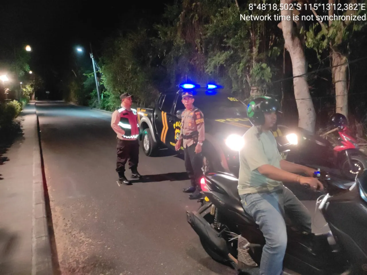 Patroli Blue Light di Kuta Selatan, sebagai upaya preventif cegah kejahatan dan pelangaran di malam