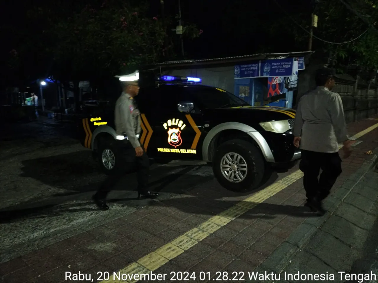 Pastikan keamanan Jelang Pencoblosan Blue Light Patrol di wilayah Kuta Selatan Dioptimalkan