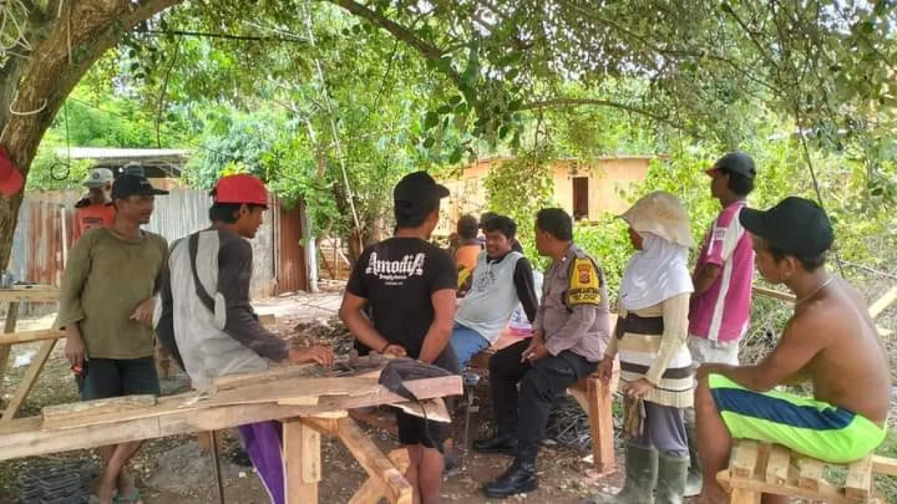 Polsek Kuta Selatan Gelar Kegiatan Colling Sistem Harkamtibmas di Jaba Pura desa kutuh