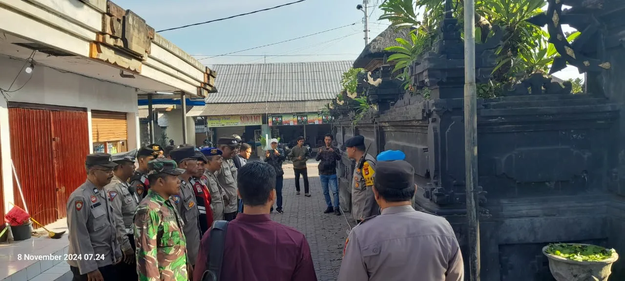 Polresta Denpasar Pengamanan Kampanye Blusukan di Pasar Pidada