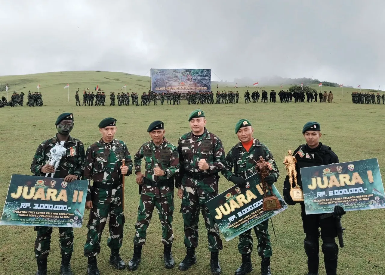 Danbrigif 21/Komodo Sambut Ton Ranting Yudha Wastu Pramuka Jaya 2024