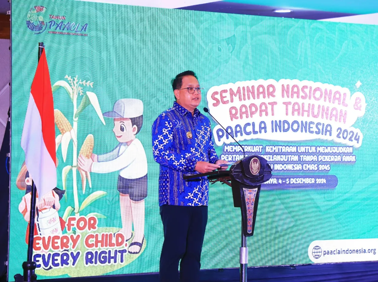 Pj. Gubernur Adhy Ajak Seluruh Pihak Hapus Pekerja Anak di Jatim dan Indonesia