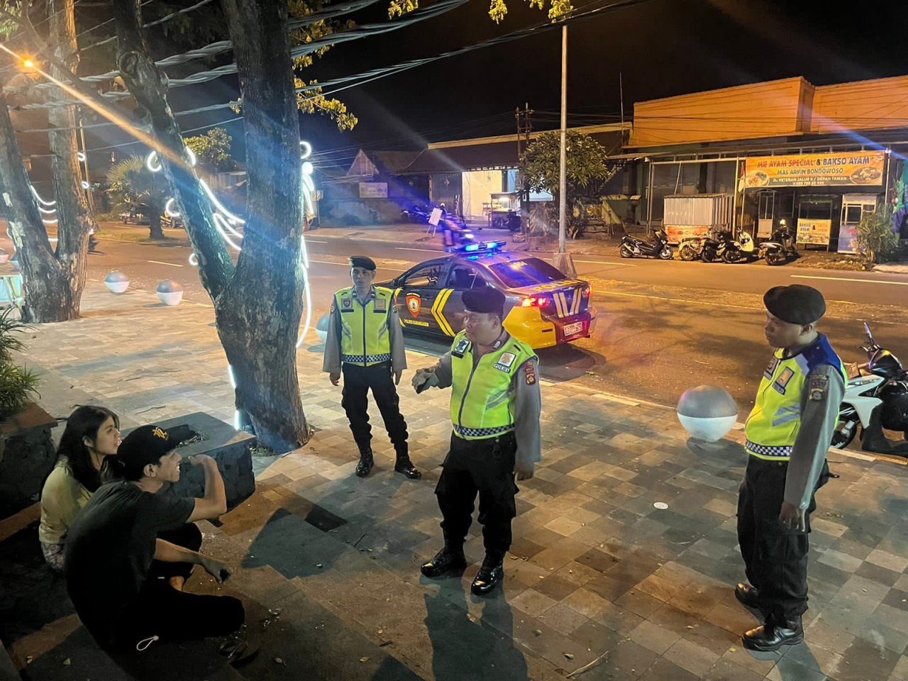 Blue Light Patrol Sat Samapta Polres Karangasem tingkatkan kegiatan Blue Light Patrol menjelang Pemilu 2024