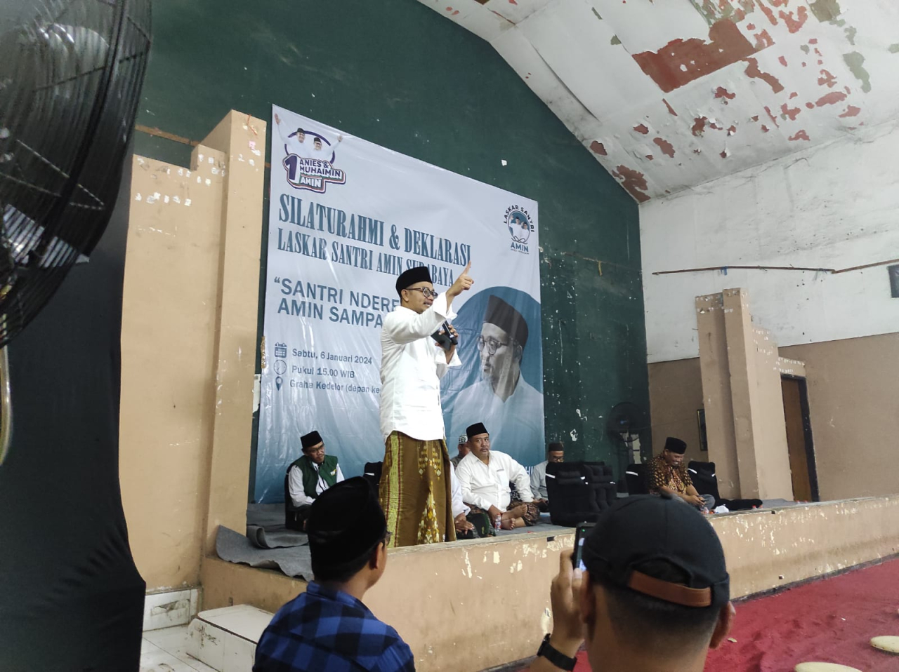 Deklarasi Laskar Amin Dukung Paslon Anies Amin , Nderek Kyai Sampai Dihati
