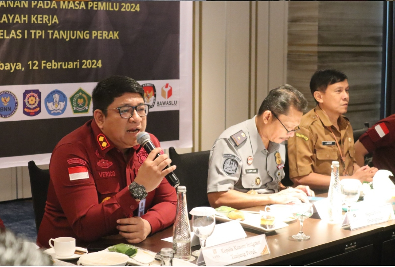 Rapat TIMPORA Kota Surabaya Membahas Pemetaan Kerawanan Pemilu 2024