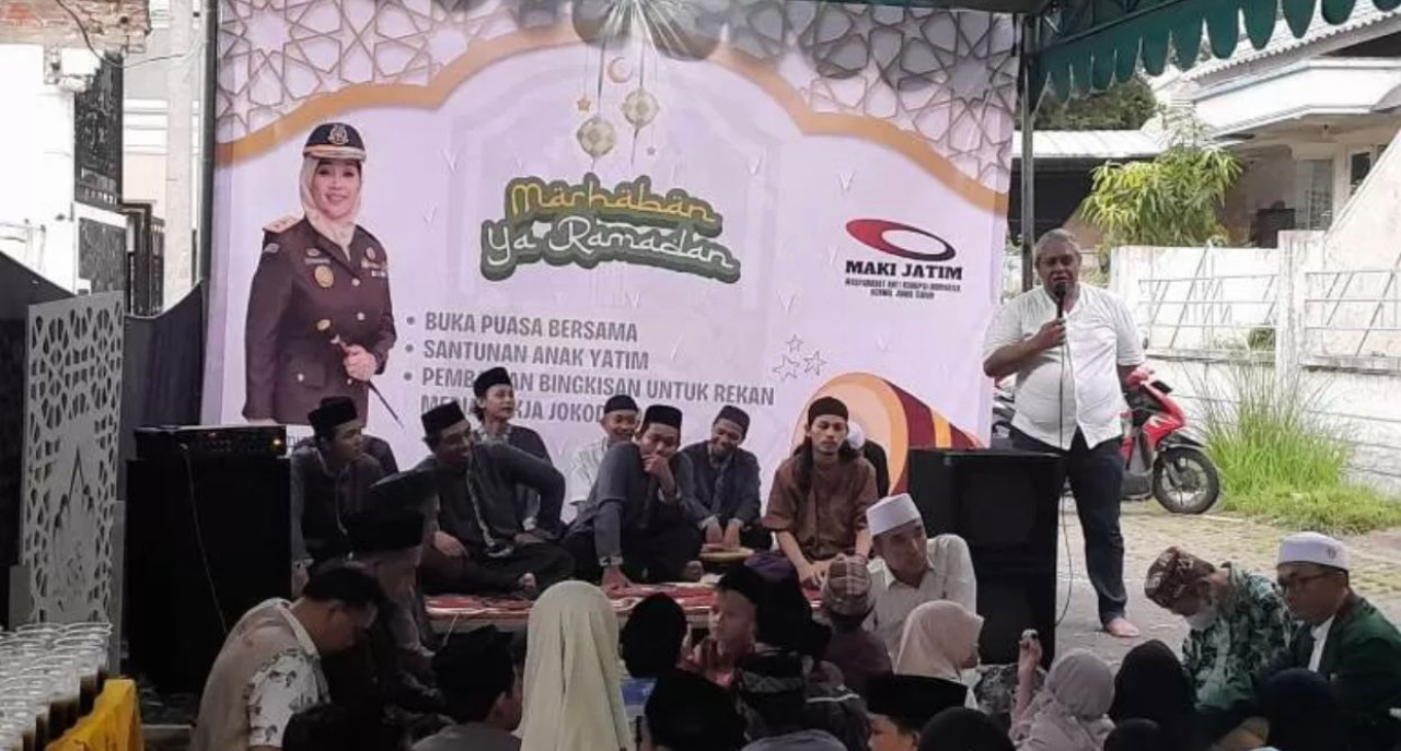 Maki Jatim Gelar Buka Puasa Bersama Wartawan Pokja Joko Dolog Dan Santunan Anak Yatim
