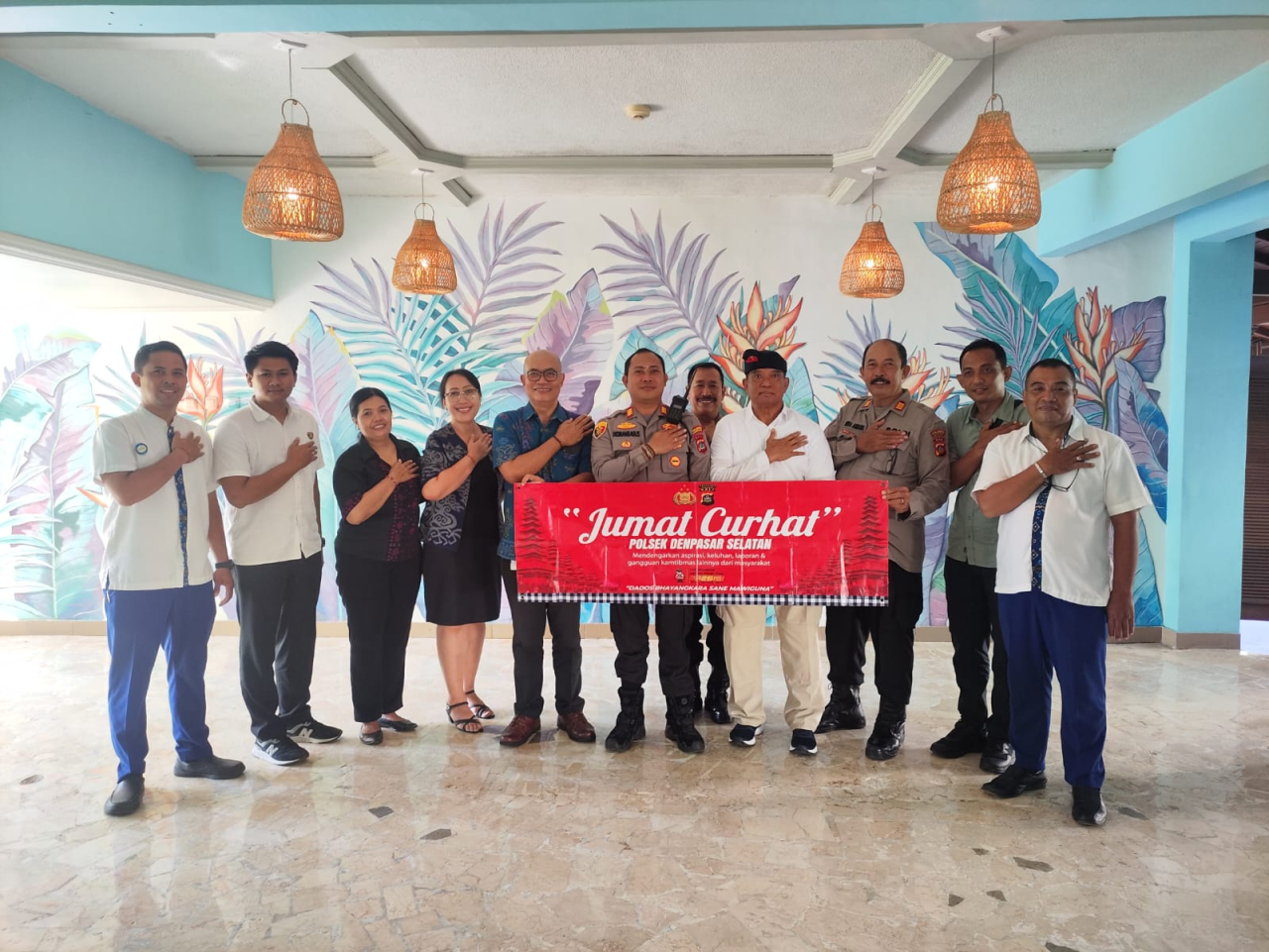 Jumat Curhat Polsek Densel bersama Staf dan Karyawan Hotel Prime Plaza Sanur