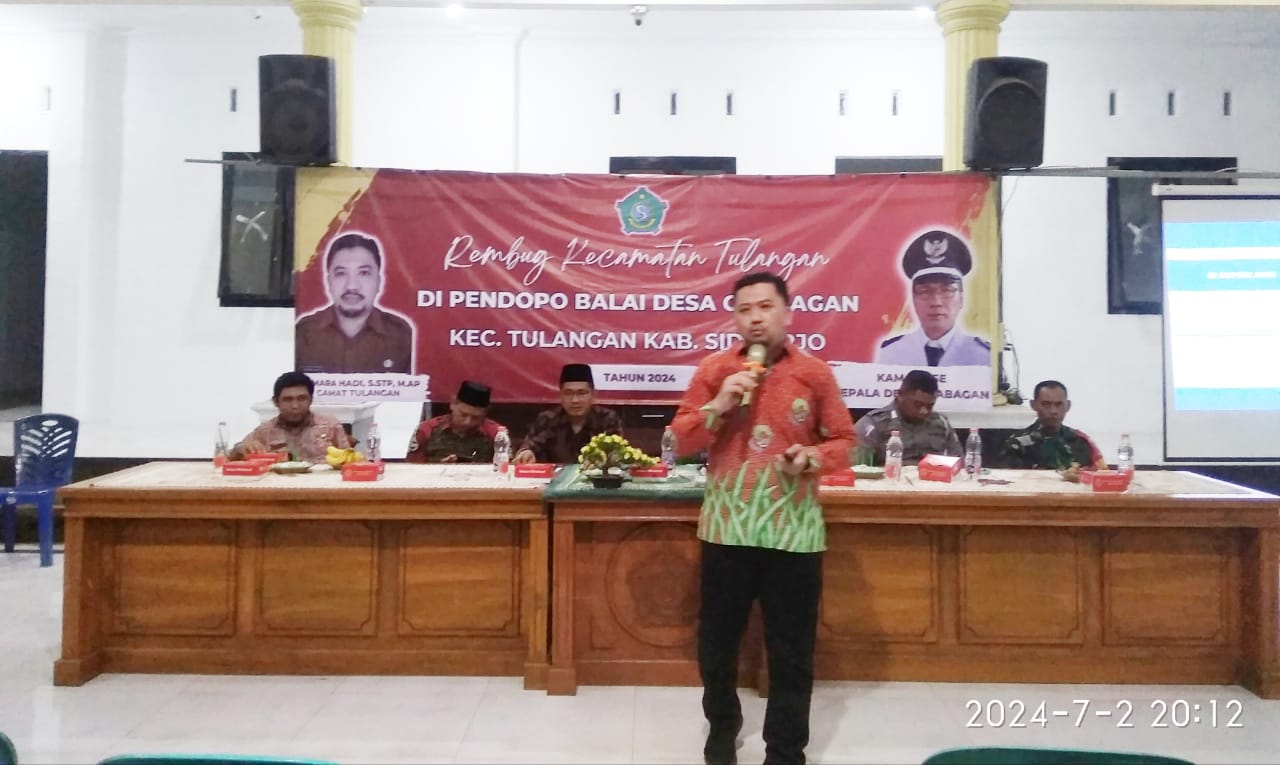 Camat Tulangan dan Kades Grabagan Gelar Rembug Desa