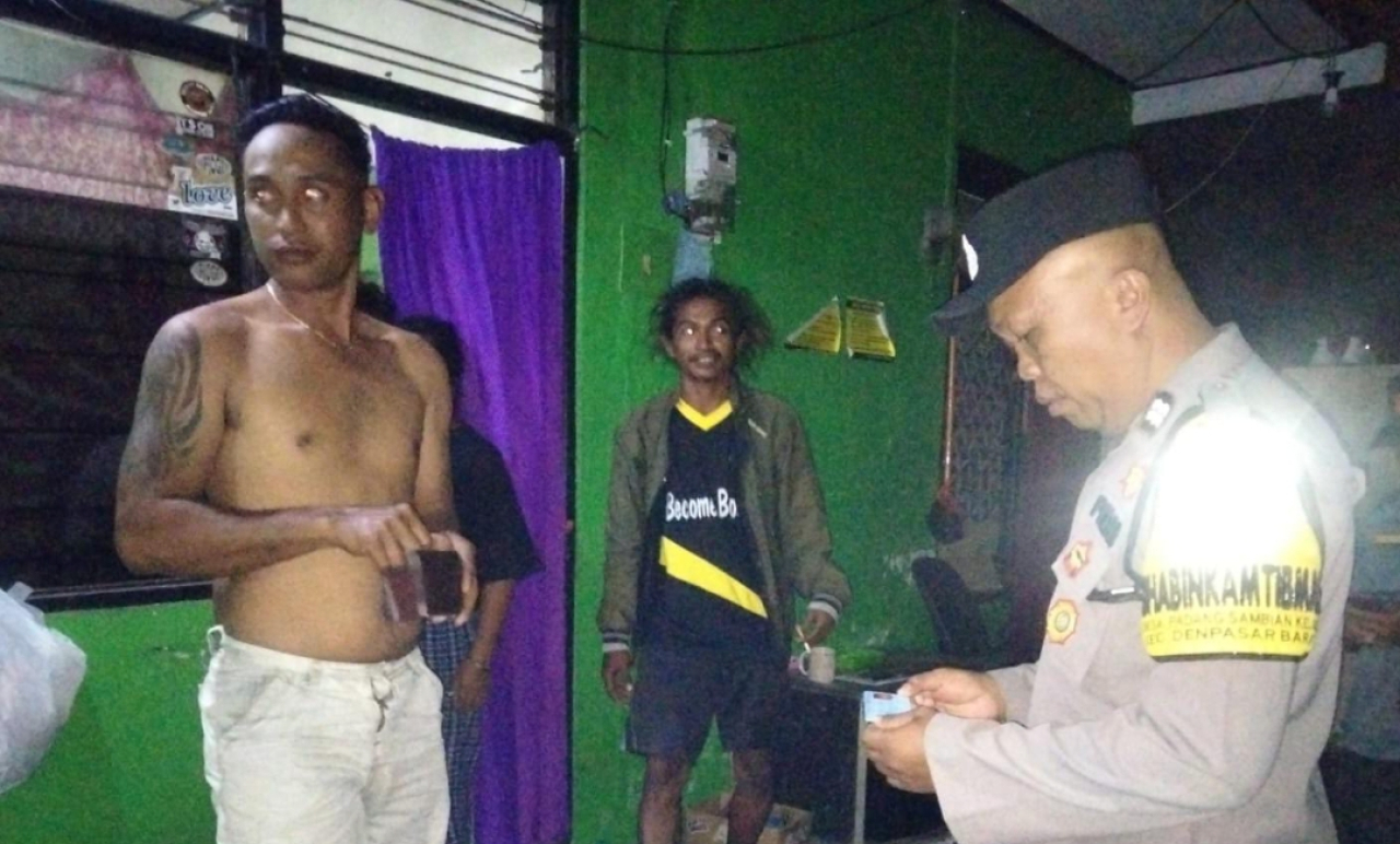 Bersinergi Dengan Tiga Pilar, Bhabinkamtibmas Polsek Denbar Laksanakan Sidak Duktang Non Permanen