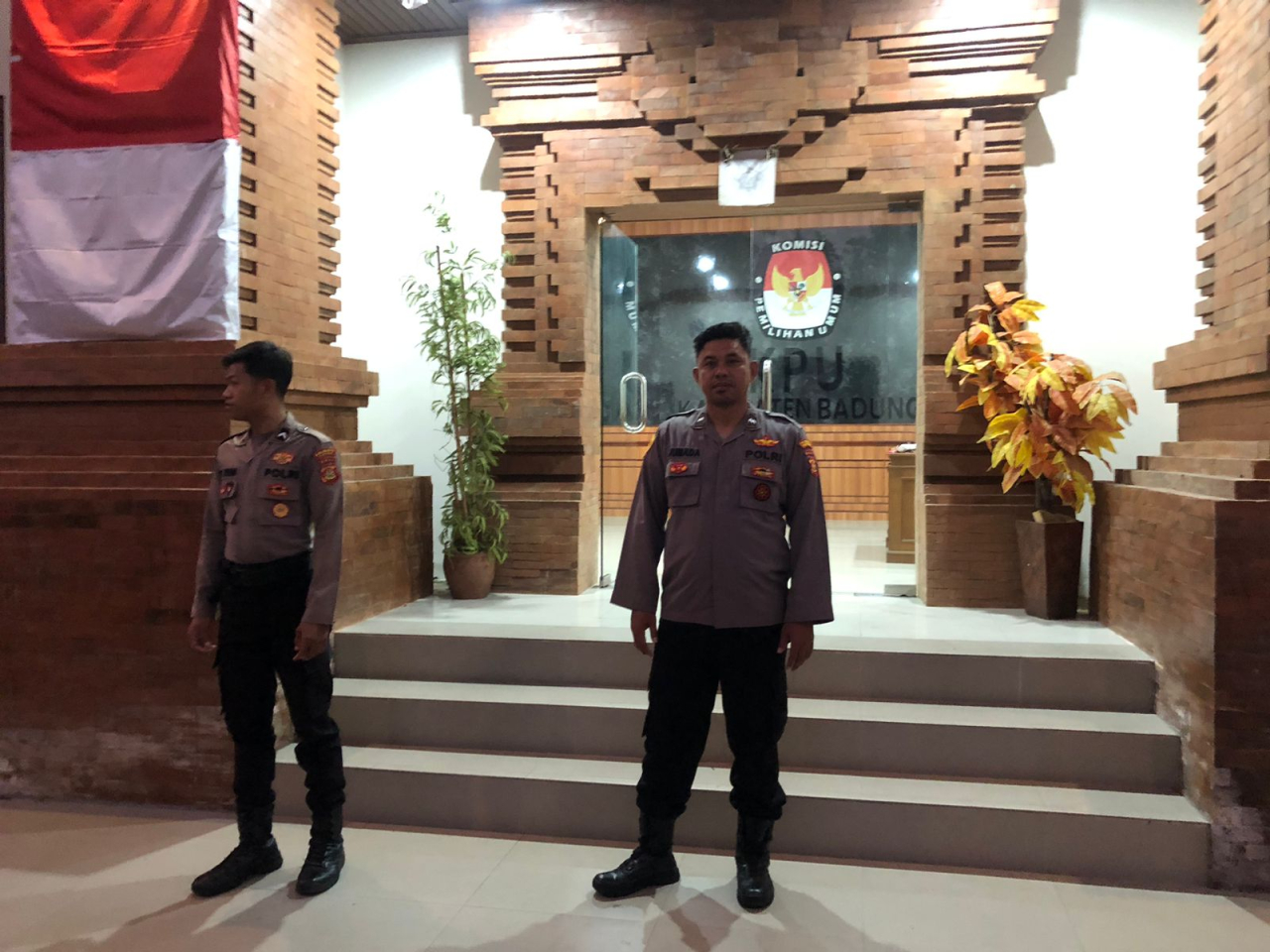 Pengamanan Perkantoran di KPU Dan Bawaslu Badung, Pastikan keamanan Wilayah