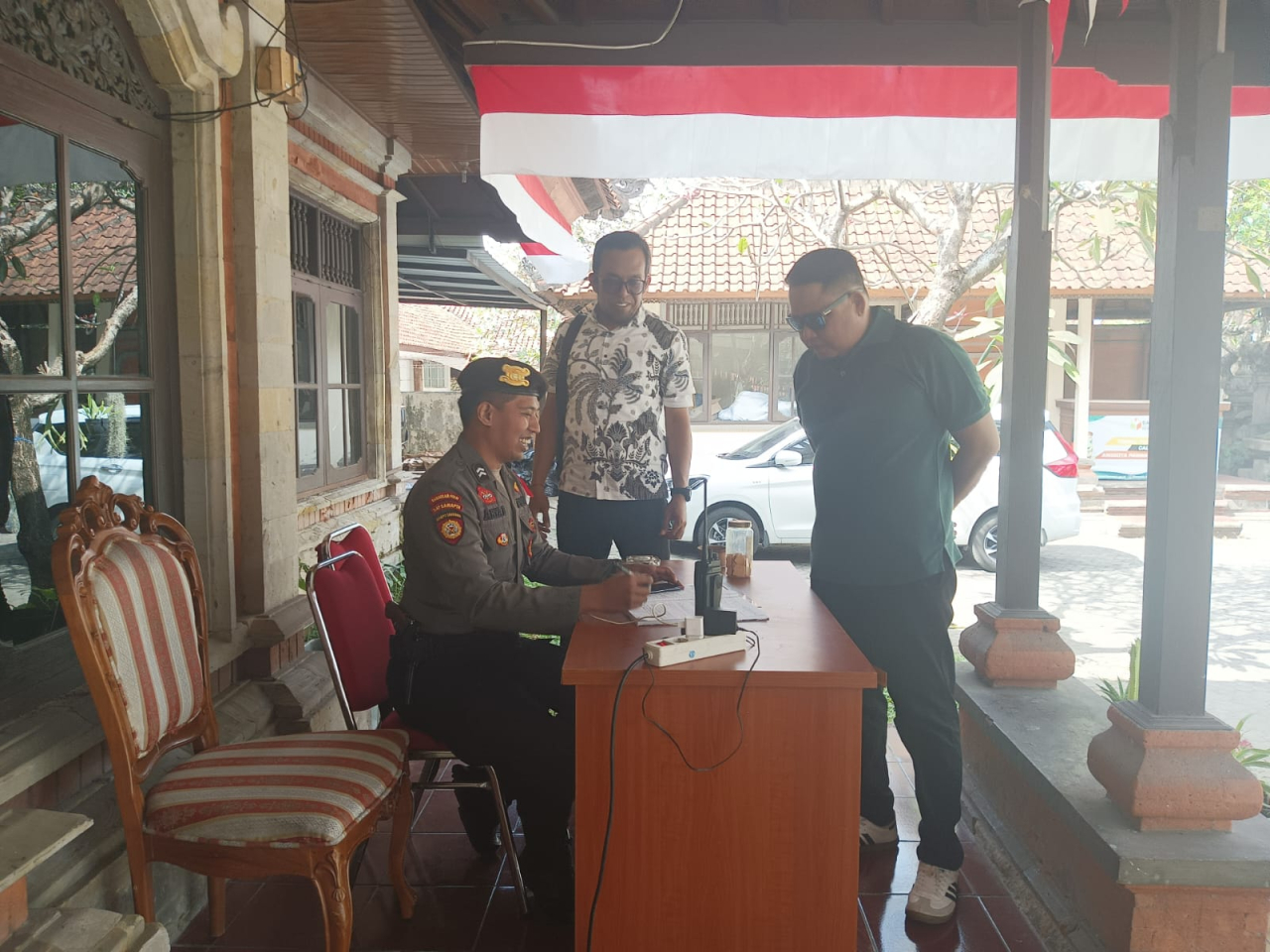 Pendaftaran dan Pengumuman Paslon Satgas Preventif Subsatgas, Pengamanan Kantor Bawaslu Kota Denpasa