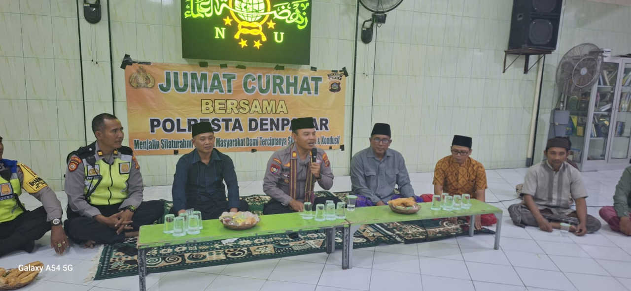 Jumat Curhat Polresta Denpasar di Mushola Ikhwatul Muslimin Denpasar 