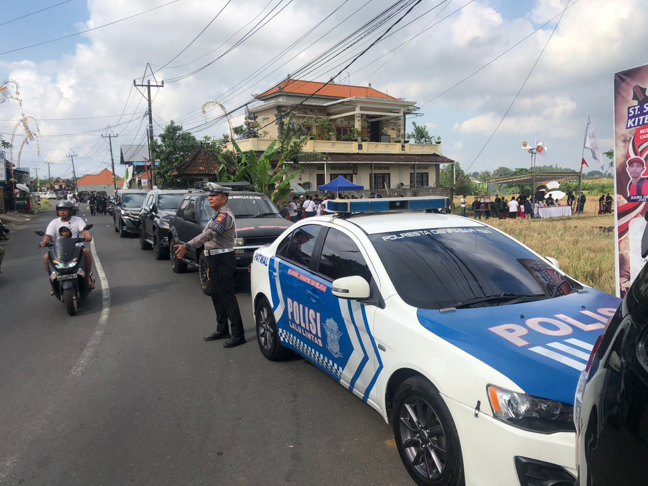 Pengawalan Paslon Bupati Badung dalam Tahap Kampanye Pilkada 2024