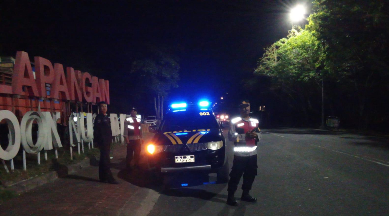 Polsek Kuta Selatan Gelar "Blue Light Patrol" dimasa kampanye Pilkada 2024, Upaya Jaga Kamtibmas Tet