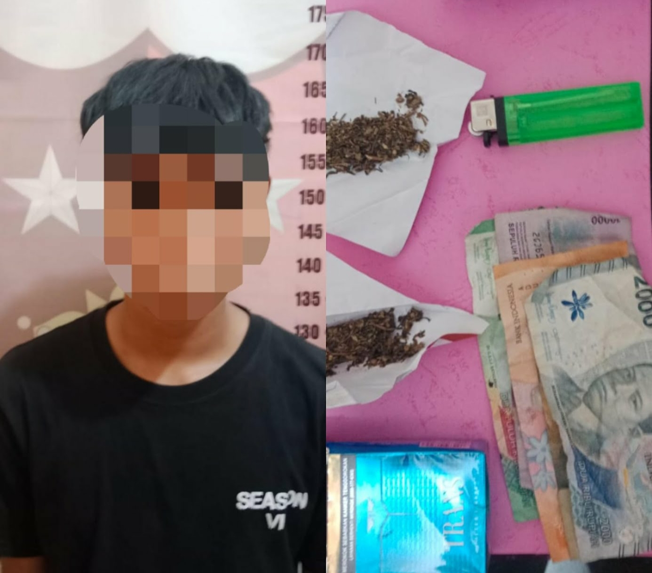 Siswa SMA Jadi Pengedar Ganja Di Lampung Utara Di Ringkus Aparat Kepolisian