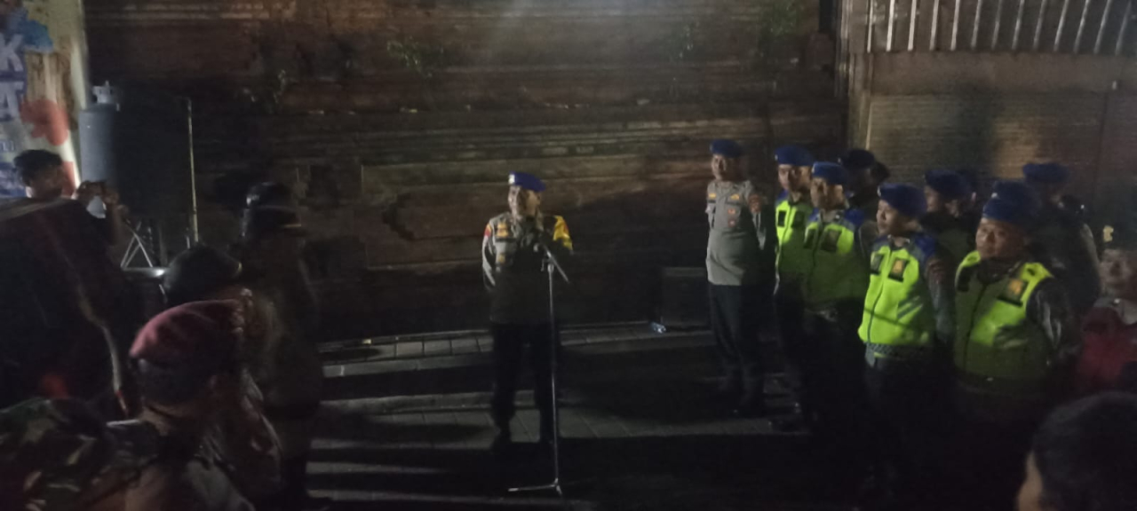 Pengamanan Kampanye Tatap Muka Paslon 2 Kabupaten Badung di Jimbaran