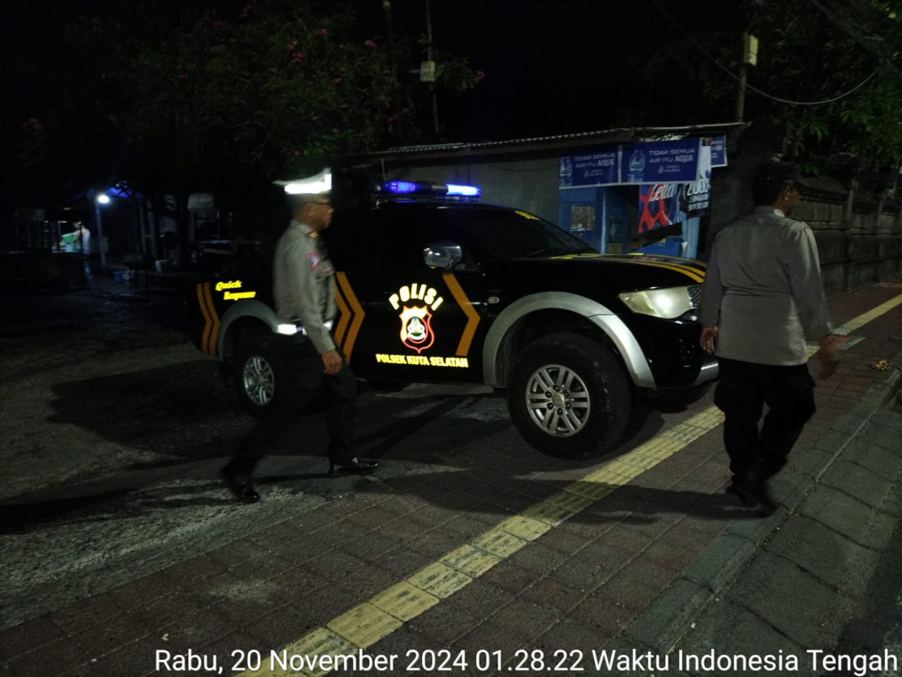 Pastikan keamanan Jelang Pencoblosan Blue Light Patrol di wilayah Kuta Selatan Dioptimalkan