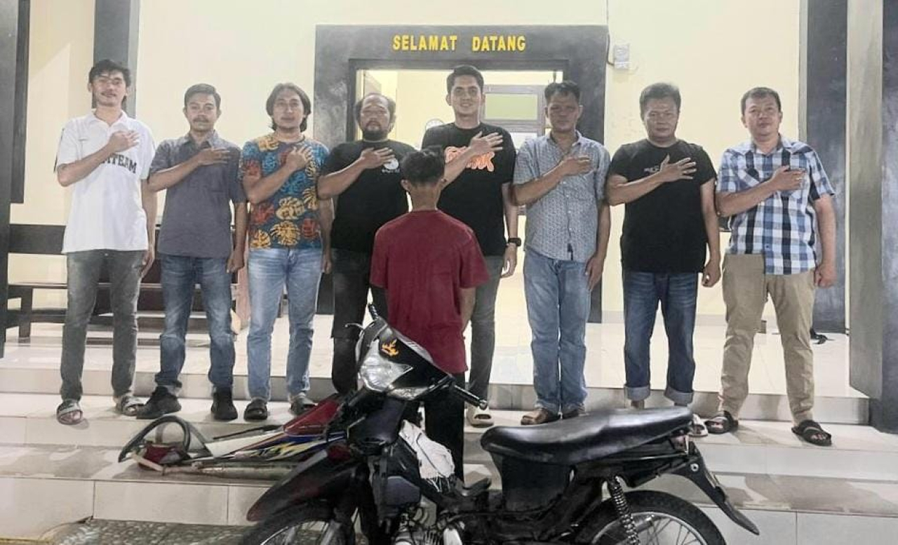 Berhasil Ungkap Kasus Curanmor Polsek Pulau Panggung Tangkap Pelaku Di Areal Masjid At-Taqwa