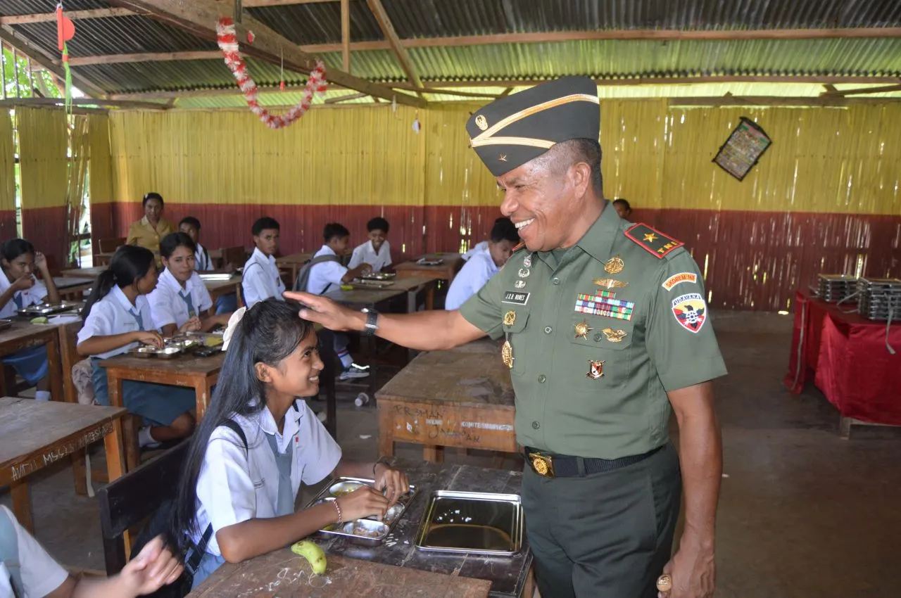 Kodam IX/Udayana Bersama BGN Kick Off Makan Bergizi Gratis