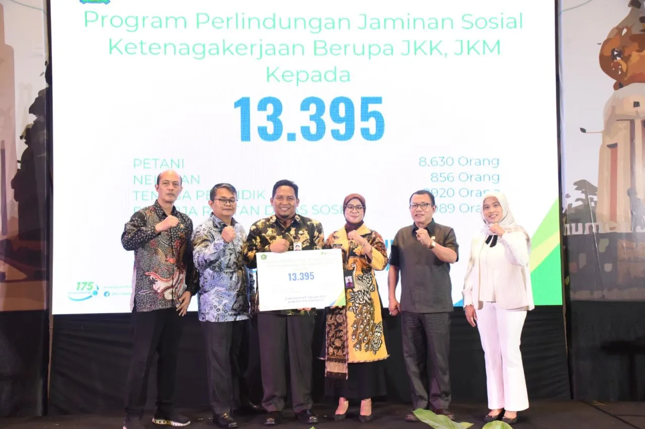 Beri Jaminan 13.395 Orang, Pemkab Sidoarjo Cover Pekerja Rentan dengan BPJS Ketenagakerjaan