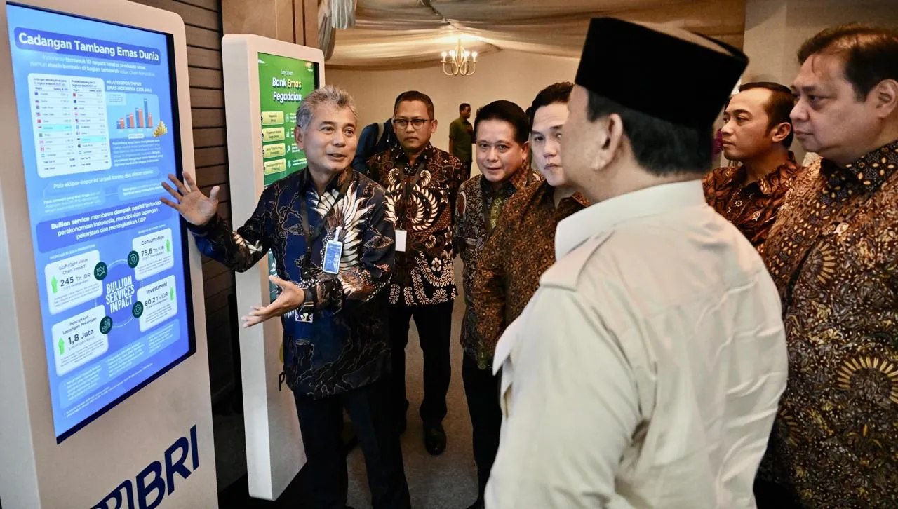 Presiden Prabowo Resmikan Layanan Bank Emas Pegadaian