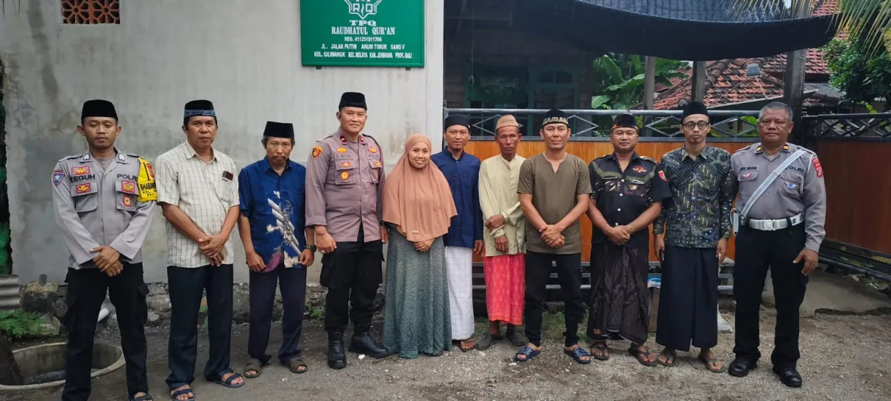 Kapolsek Gilimanuk Gelar Safari Ramadhan di TPQ Raudhatul Qur'an, Tekankan Pentingnya Toleransi dan Kamtibmas