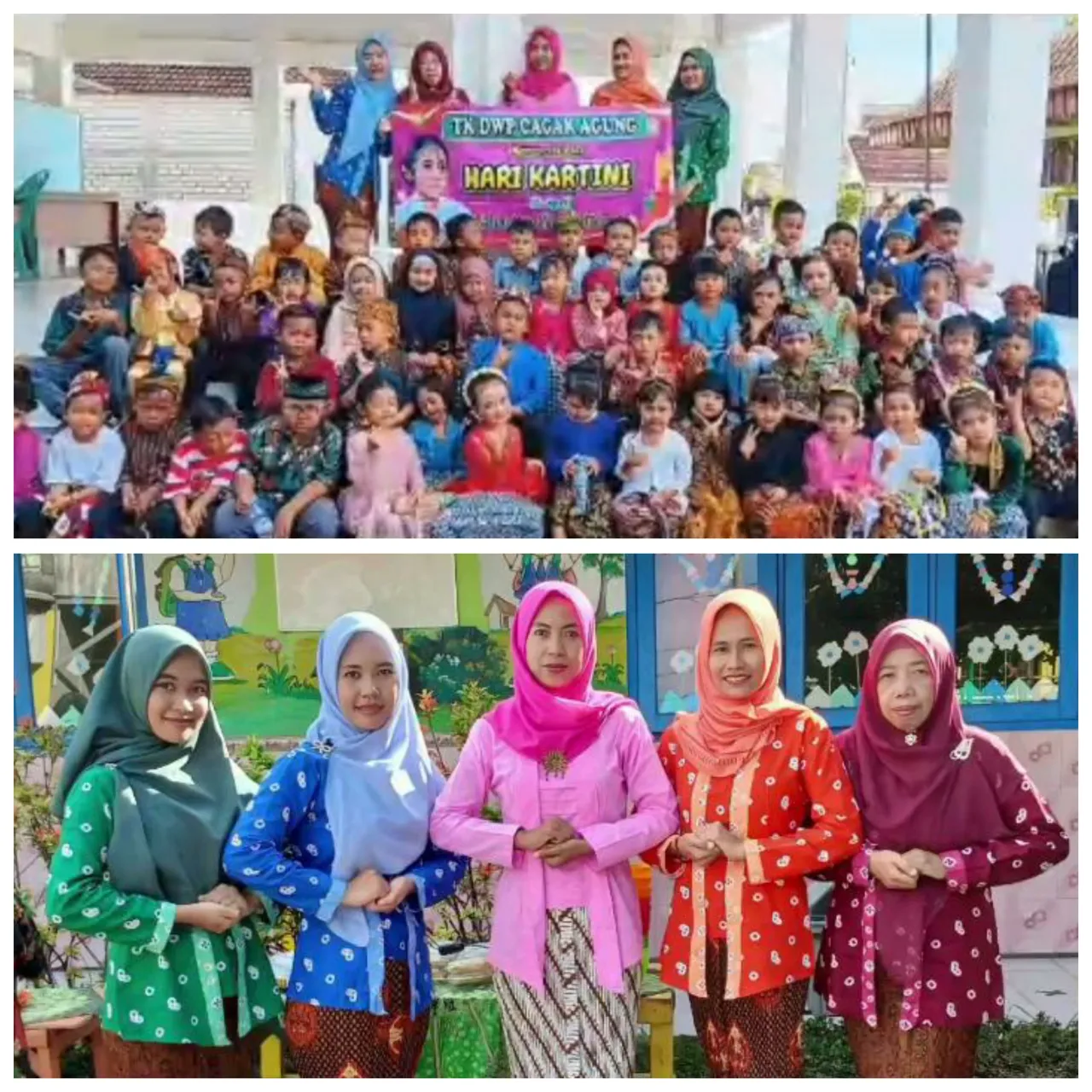 Puluhan Siswa-Siswi TK DWP Cagak Agung Cerme Kabupaten Gresik Ikuti Perayaan Hari Kartini 2025 Dengan Penuh Antusias