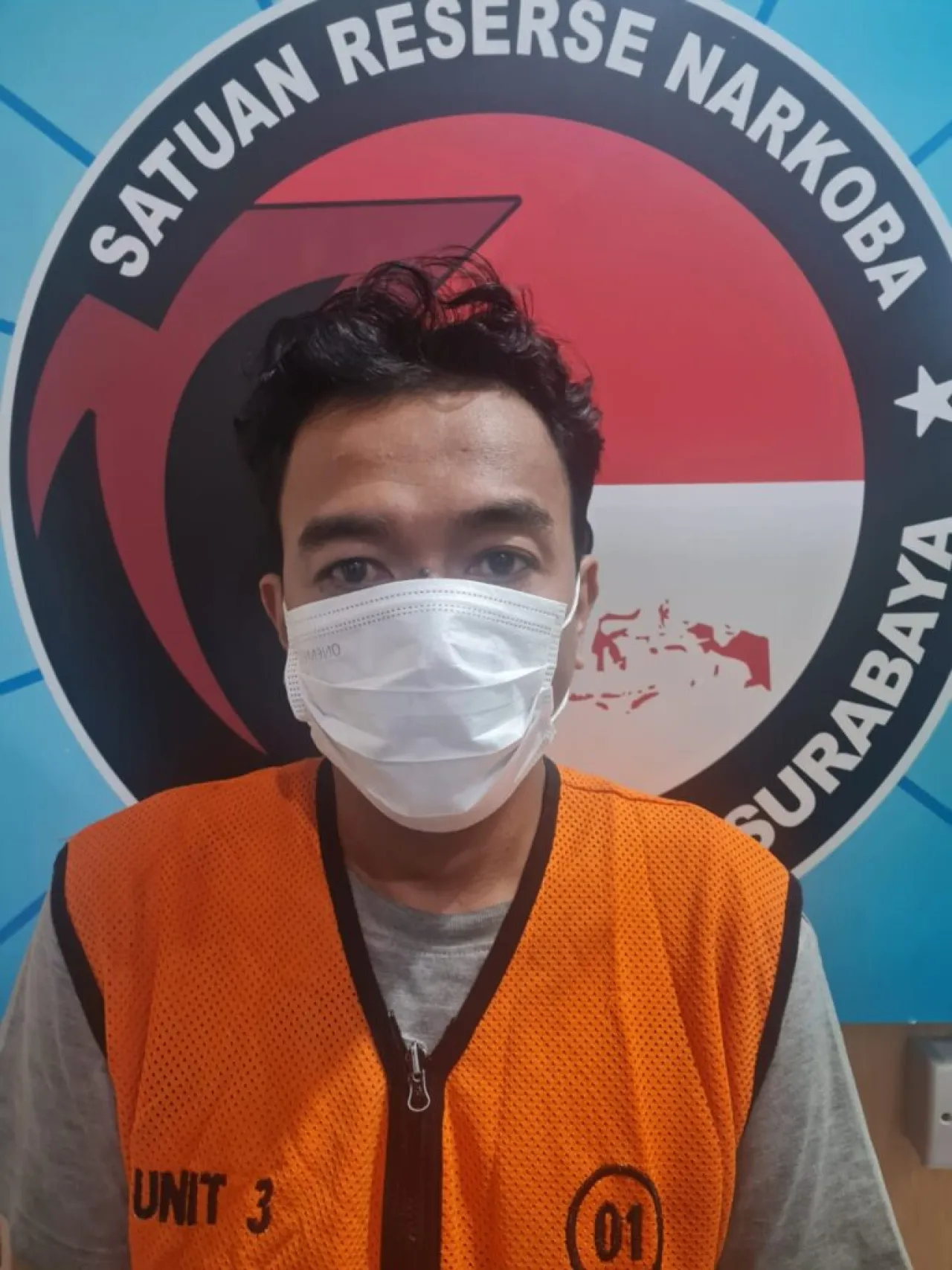 Warga Jemur Wonosari Kedapatan membawa Sabu di amankan Satreskoba Polrestabes Surabaya