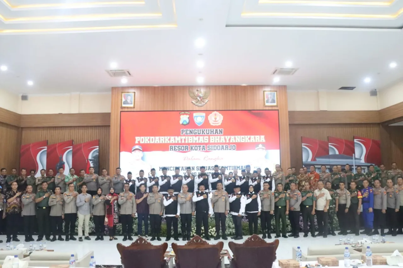 Kapolresta Sidoarjo Kukuhkan Pokdar Kamtibmas Bhayangkara 2025-2029